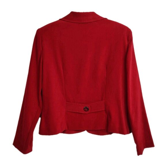 VTG Jessica Howard Suit Dress & Jacket Women's 6 Red Button-Up New Old Stock - Picture 9 of 16